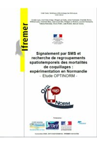 OPTINORM : Signalement par SMS et recherche de regroupements spatiotemporels des mortalités de coquillages – Expérimentation en Normandie