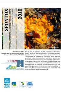 SPONTOX : Utilisation des spongiaires comme bioindicateurs de l&rsquo;environnement littoral.