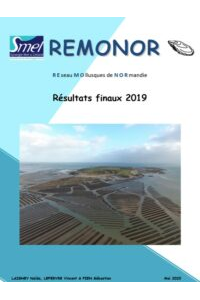 REMONOR : Suivi de croissance, mortalité et qualité des huîtres d&rsquo;élevage en Normandie. Bilan 2019.